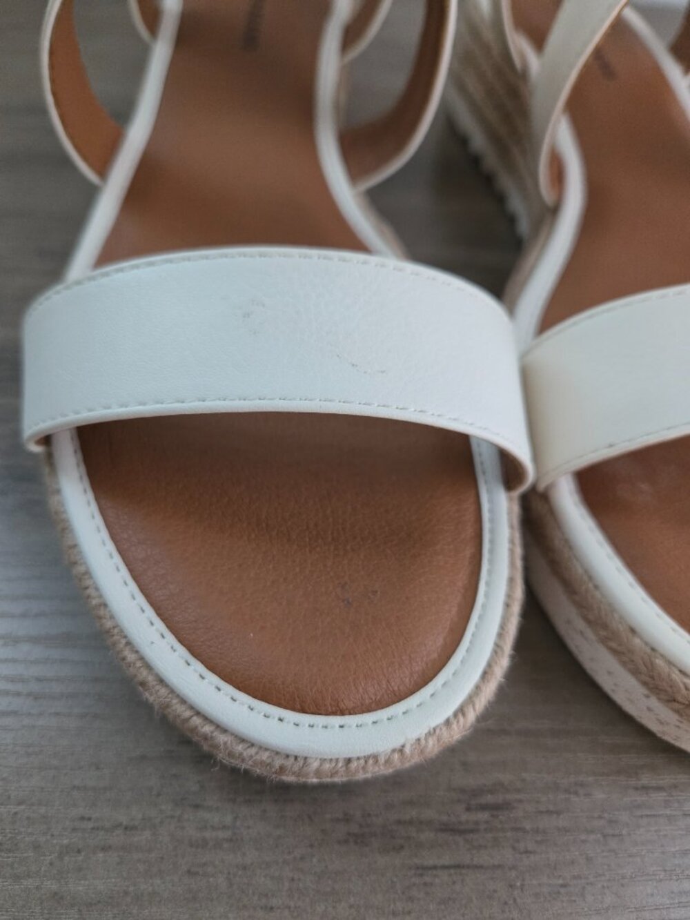 Lucky Brand Women's Trianna Strappy Espadrille Wedge Sandals Off White Size 10M - Picture 8 of 13